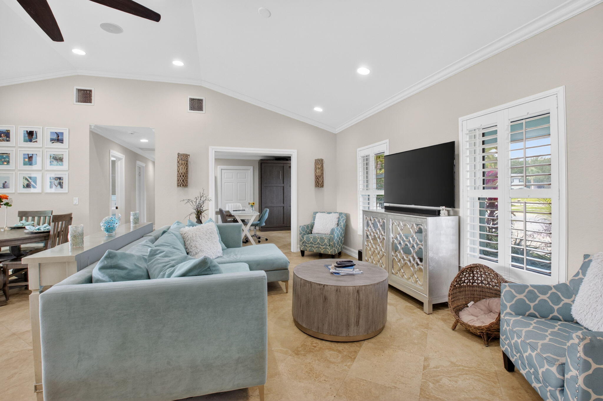 5800 Northeast 7th Avenue Boca Raton, FL 33487 - Photo 12 of 61 a living room with furniture and a flat screen tv