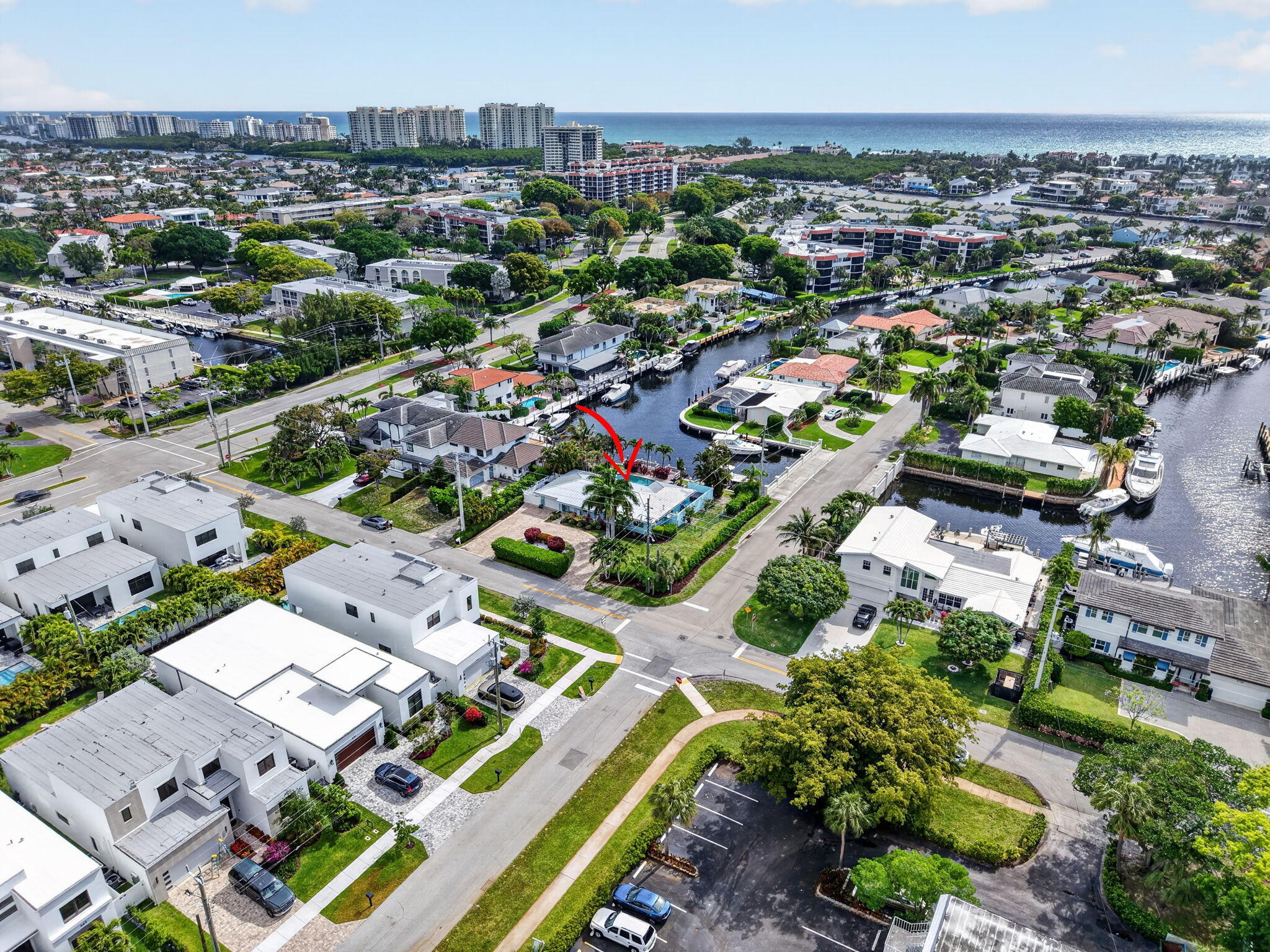 5800 Northeast 7th Avenue Boca Raton, FL 33487 - Photo 49 of 61 an aerial view of a city with lots of residential buildings