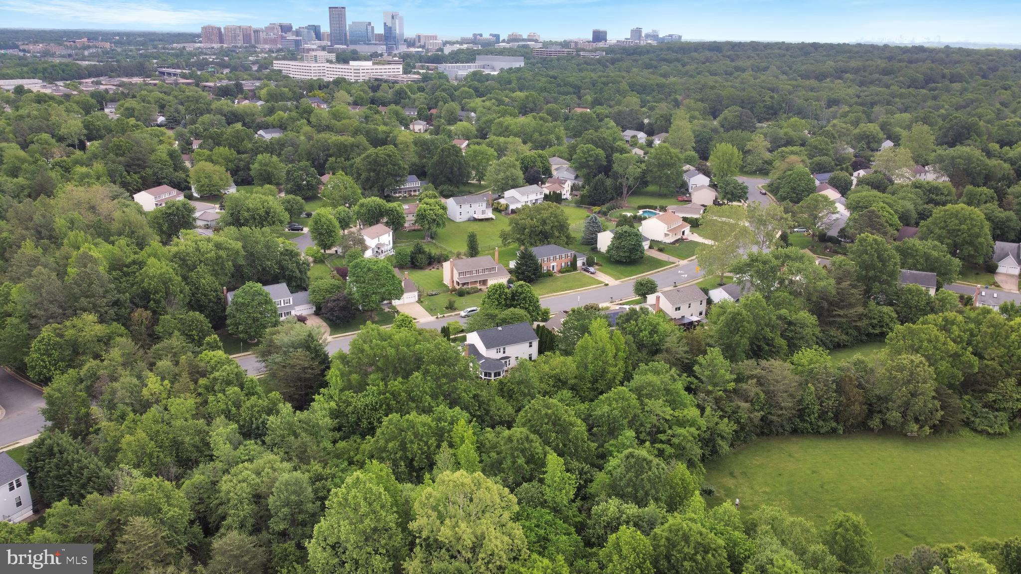 12649 Thunder Chase Drive Reston, VA 20191 - Photo 53 of 53 an aerial view of a houses with a lush green hillside