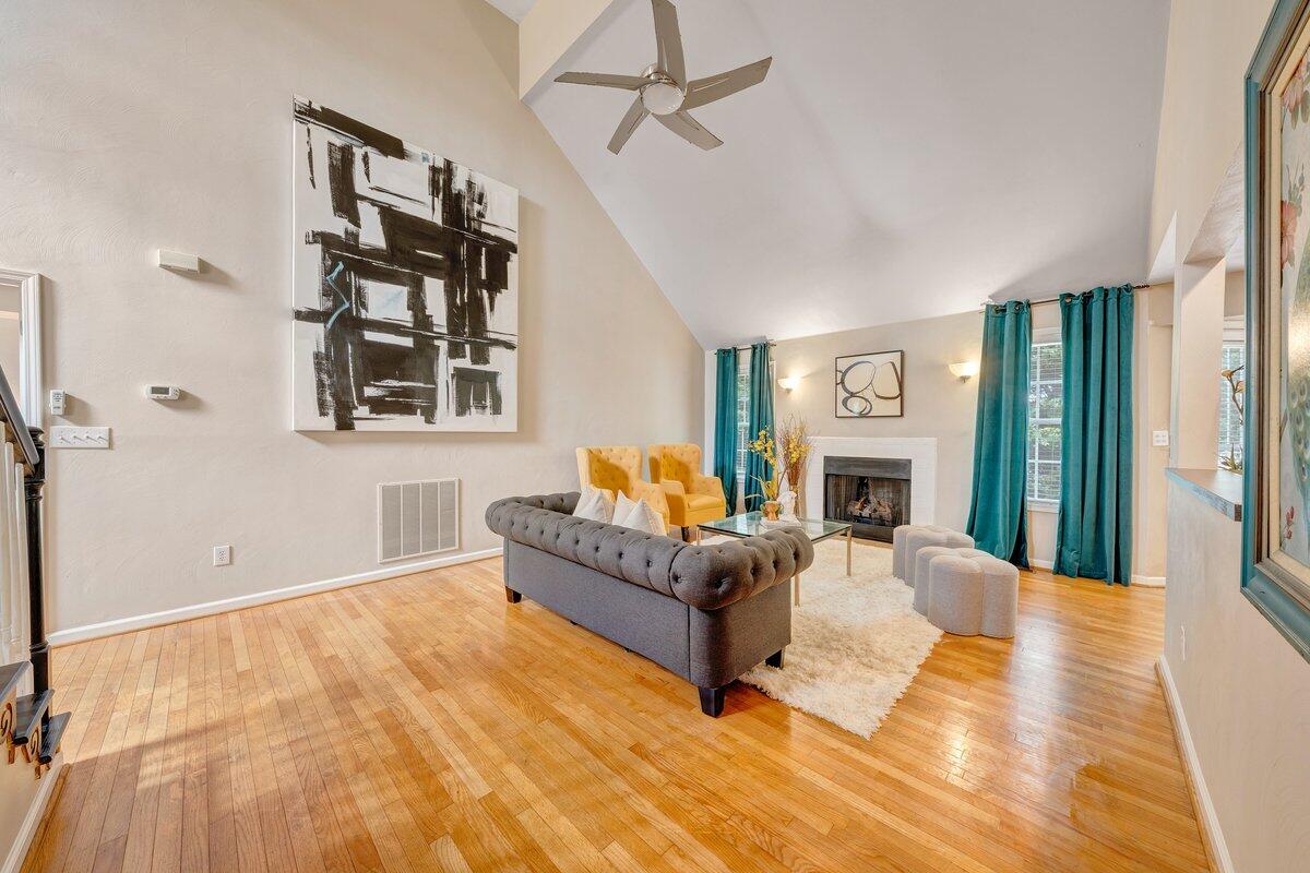 3770 Laurel Ridge Road Northwest Roanoke, VA 24019 - Photo 13 of 55 a living room with furniture a fireplace and a flat screen tv