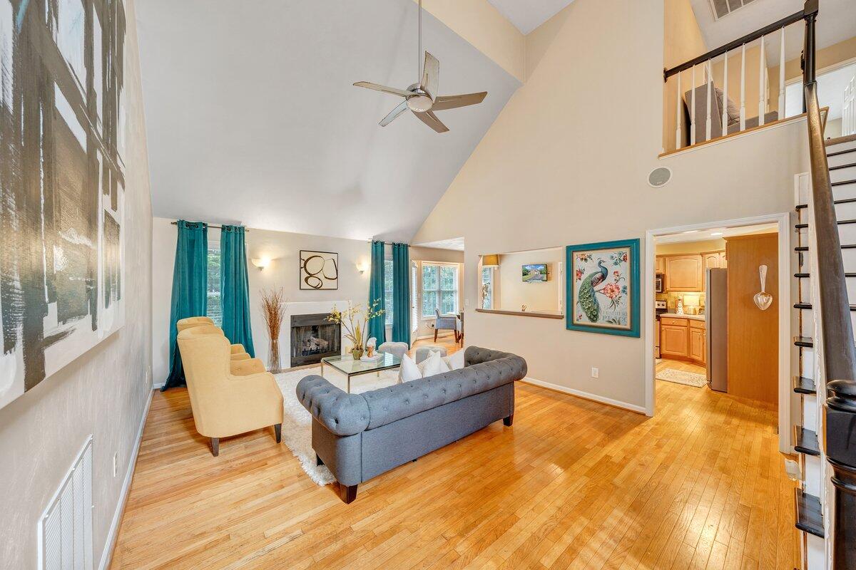 3770 Laurel Ridge Road Northwest Roanoke, VA 24019 - Photo 23 of 55 a living room with fireplace furniture and a large window
