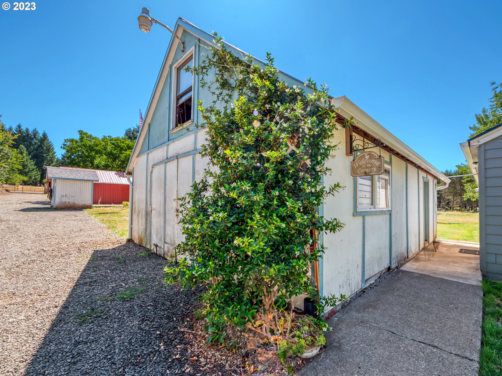 33955 Ford Mill Road Lebanon, OR 97355 - Photo 20 of 44 a backyard of a house with lots of green space