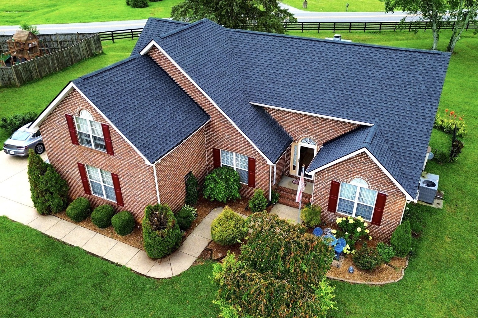 114 Falling Branch Court Murfreesboro, TN 37129 - Photo 37 of 69 a aerial view of a house with a yard and potted plants