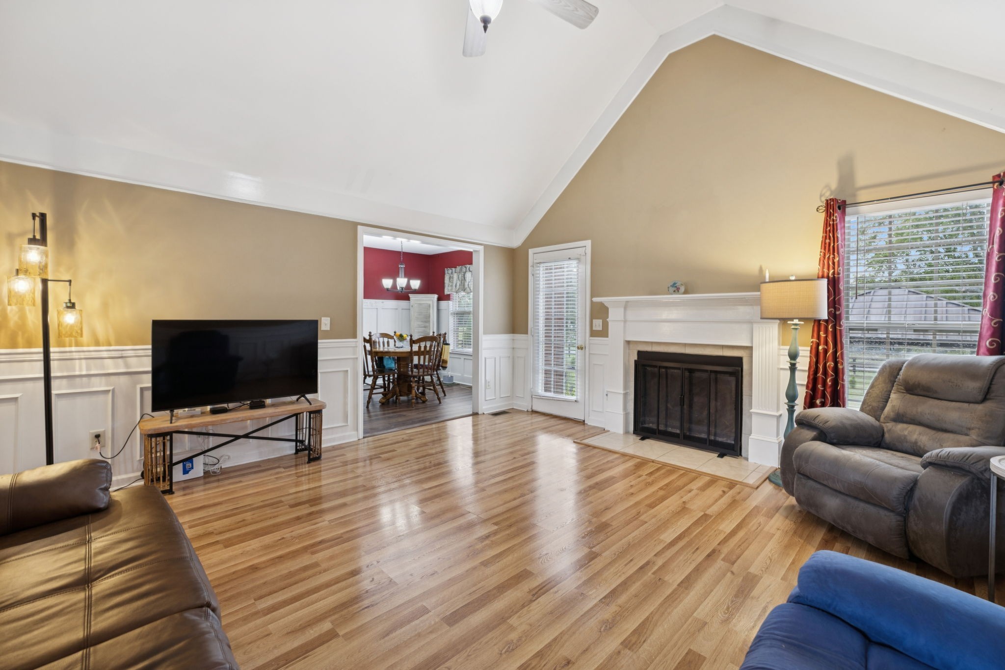 114 Falling Branch Court Murfreesboro, TN 37129 - Photo 10 of 69 a living room with furniture and a flat screen tv