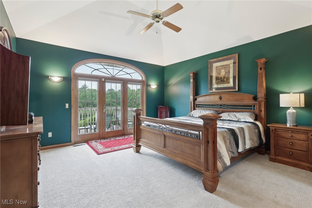 1491 Ridgewood Road Wadsworth, OH 44281 - Photo 12 of 36 1st floor with private balcony, carpet flooring, high vaulted ceiling