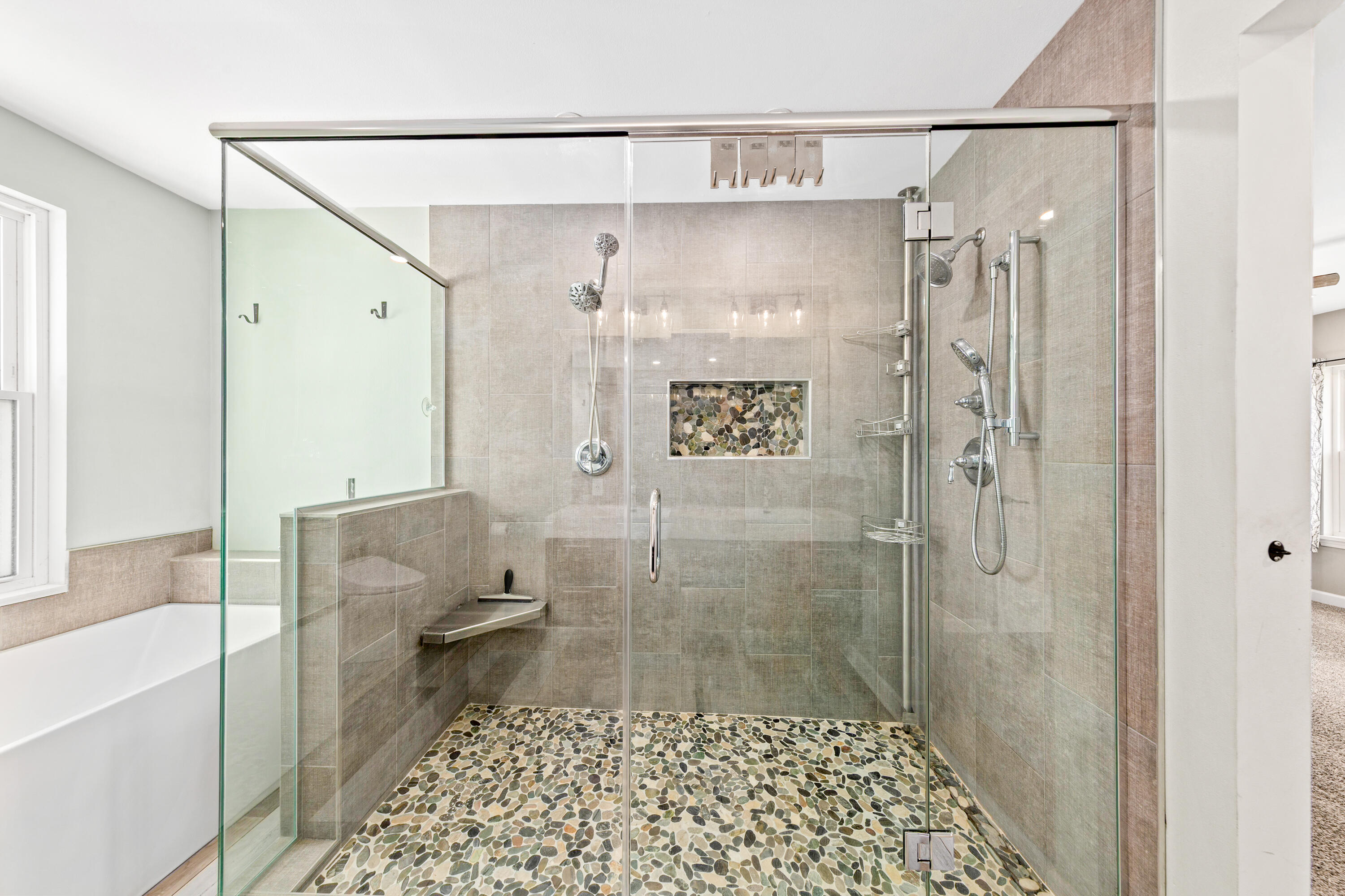 11239 West 5 Mile Road Raymond, WI 53126 - Photo 20 of 51 Custom Tiled Shower