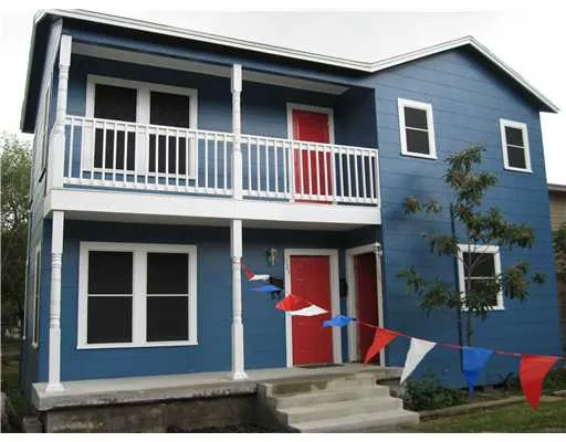 a front view of a house
