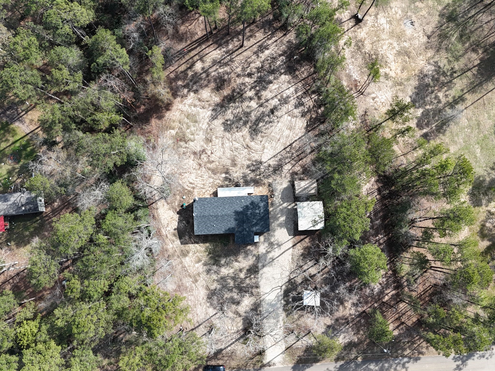 11269 Newton Circle Conroe, TX 77303 - Photo 38 of 39 a backyard of a house with a yard and outdoor seating