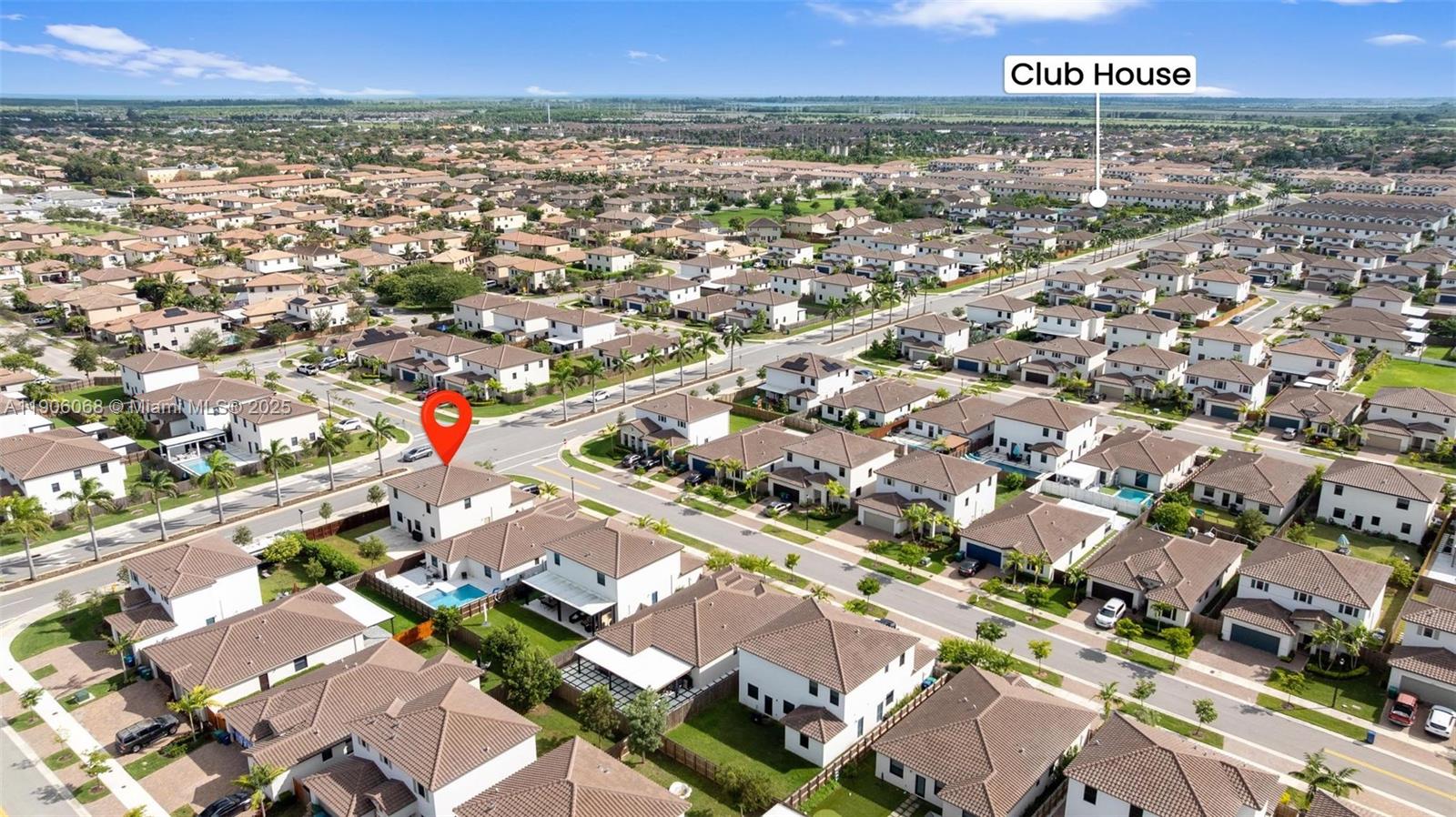 11903 Southwest 241st Street Homestead, FL 33032 - Photo 48 of 56 an aerial view of residential houses with outdoor space