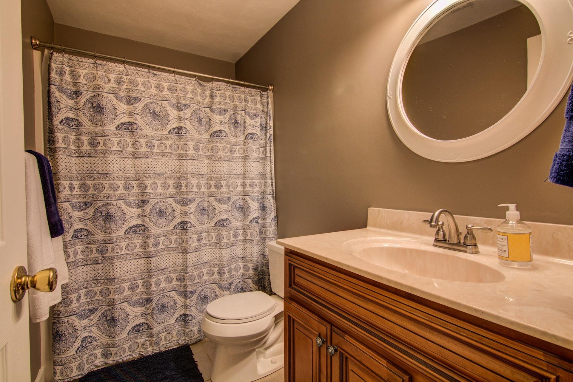 1847 Redwood Road Southeast Roanoke, VA 24014 - Photo 24 of 33 a bathroom with a sink toilet and a mirror