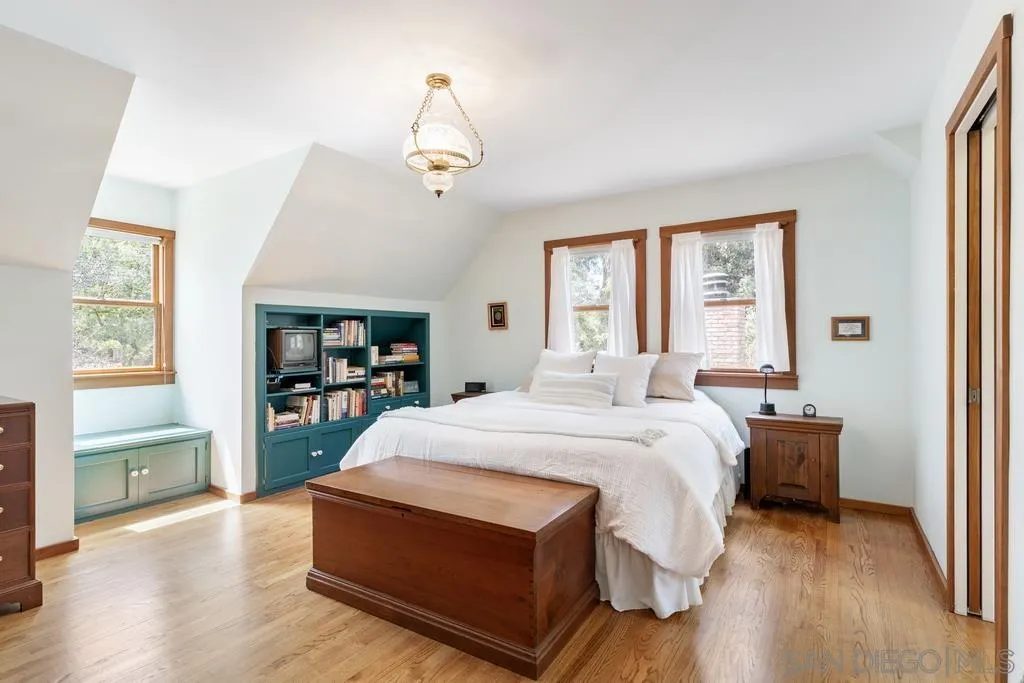 13636 Jack Rabbit Road Poway, CA 92064 - Photo 19 of 29 a spacious bedroom with a bed and a table in it