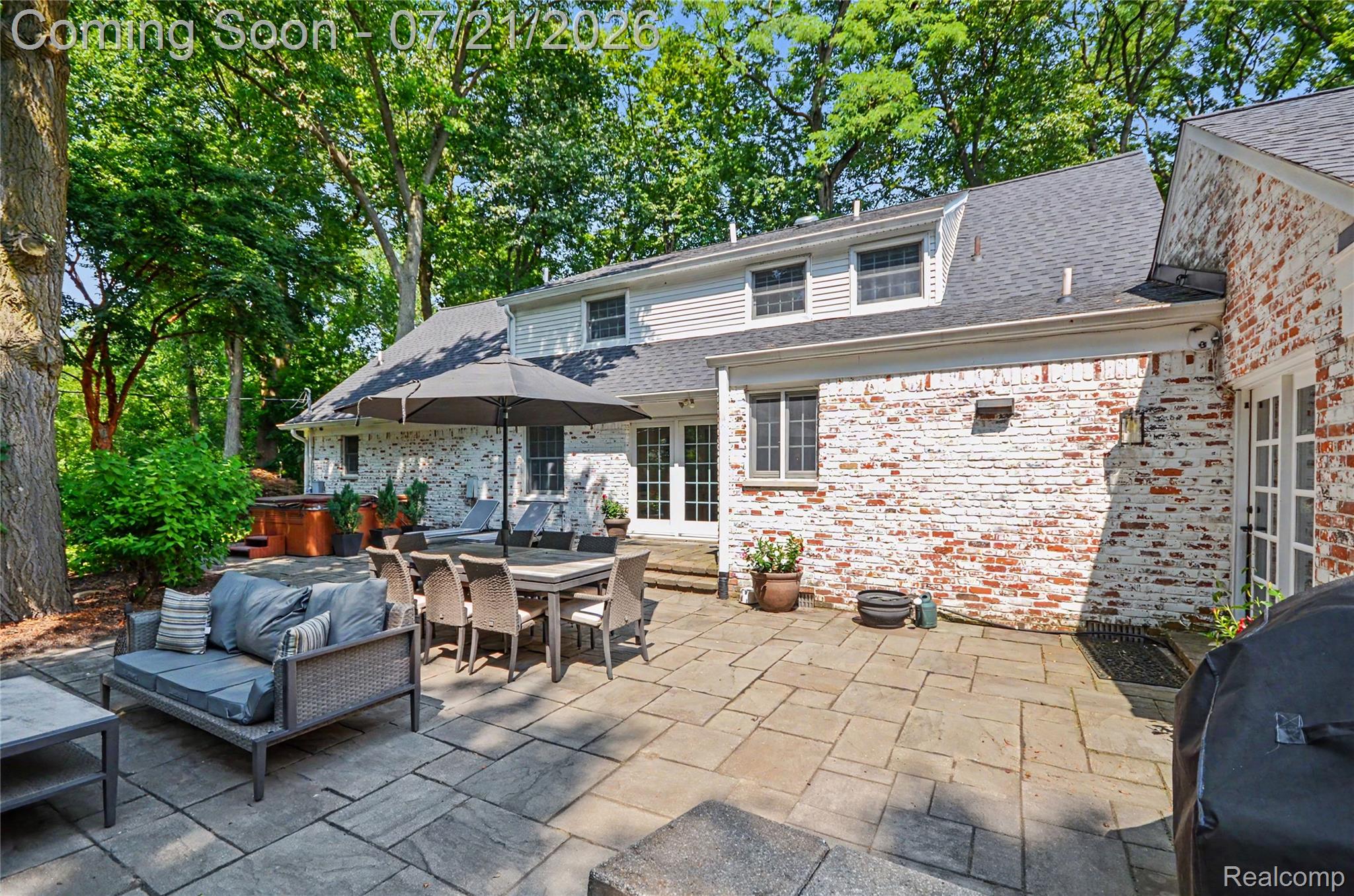 3780 Squirrel Road Bloomfield Hills, MI 48304 - Photo 46 of 59 Spacious stone patio with multiple seating areas