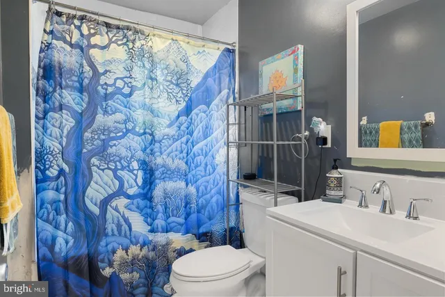 a bathroom with a sink and a toilet