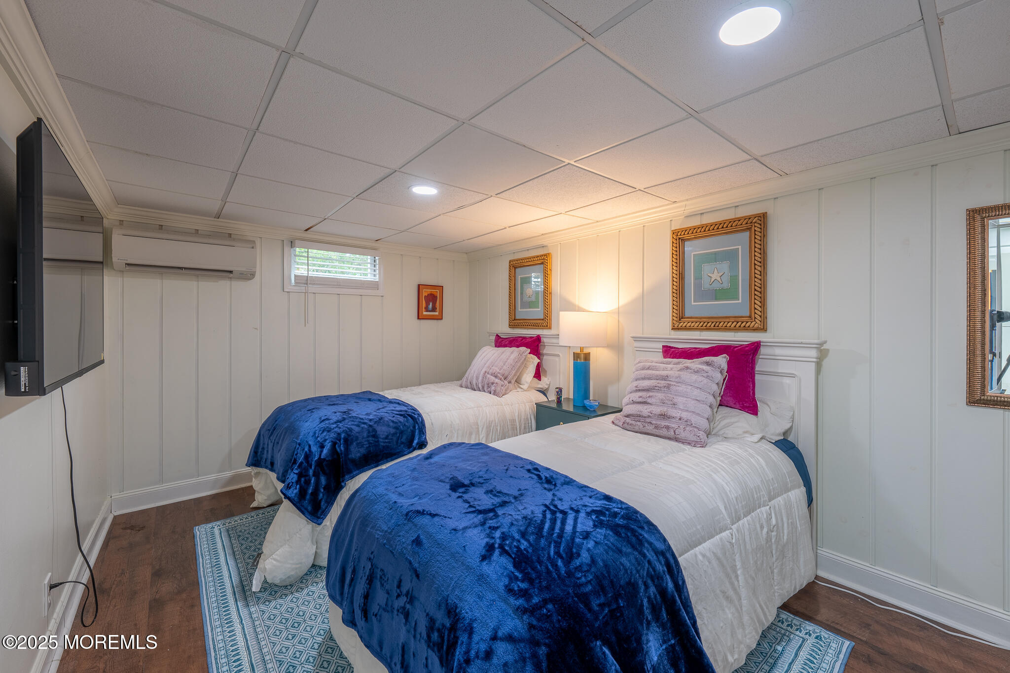 14 Falls Road Mantoloking, NJ 08738 - Photo 21 of 40 a bedroom with two beds and a window