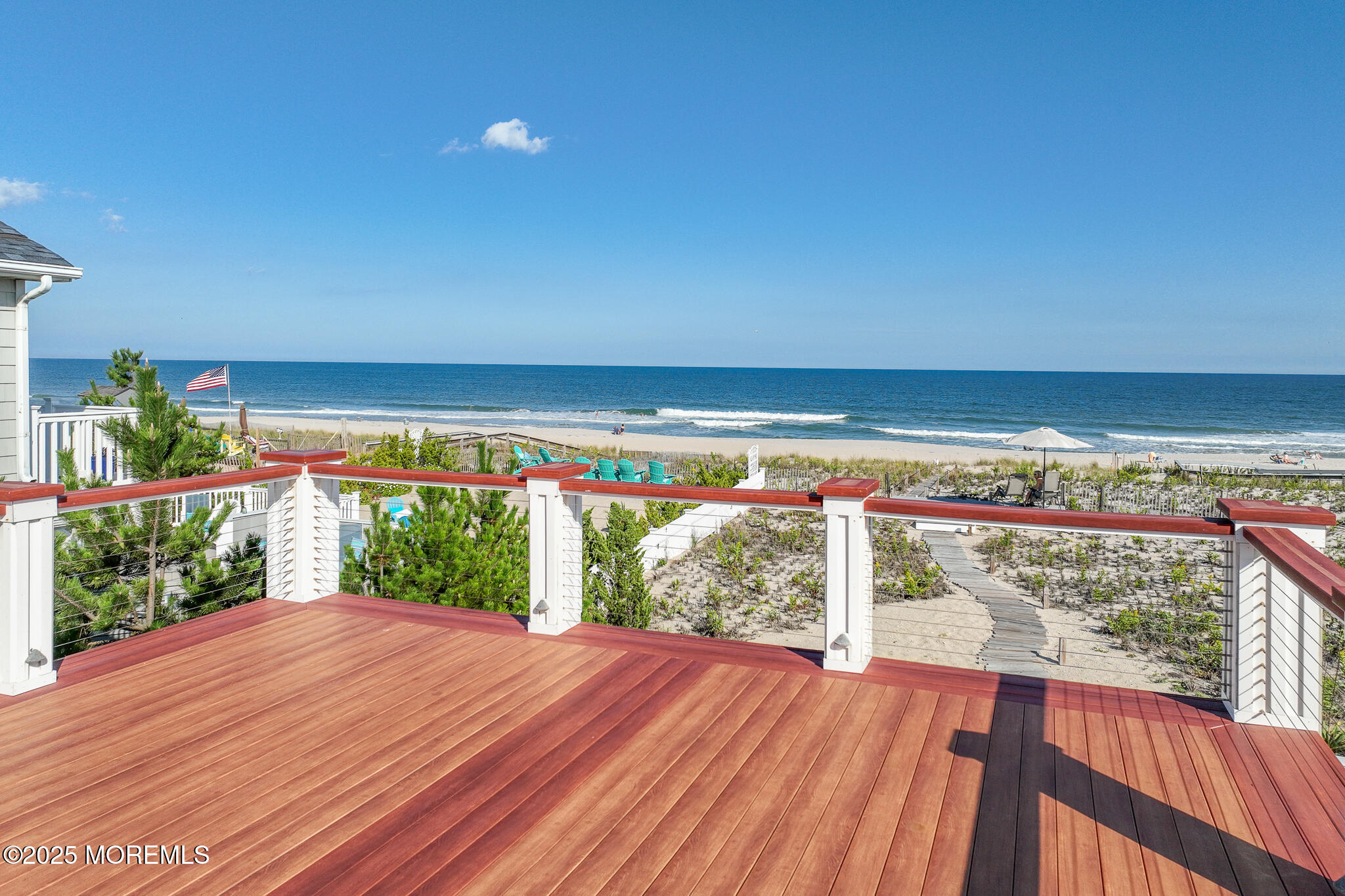 14 Falls Road Mantoloking, NJ 08738 - Photo 28 of 40 a view of a room with wooden floor and outdoor space