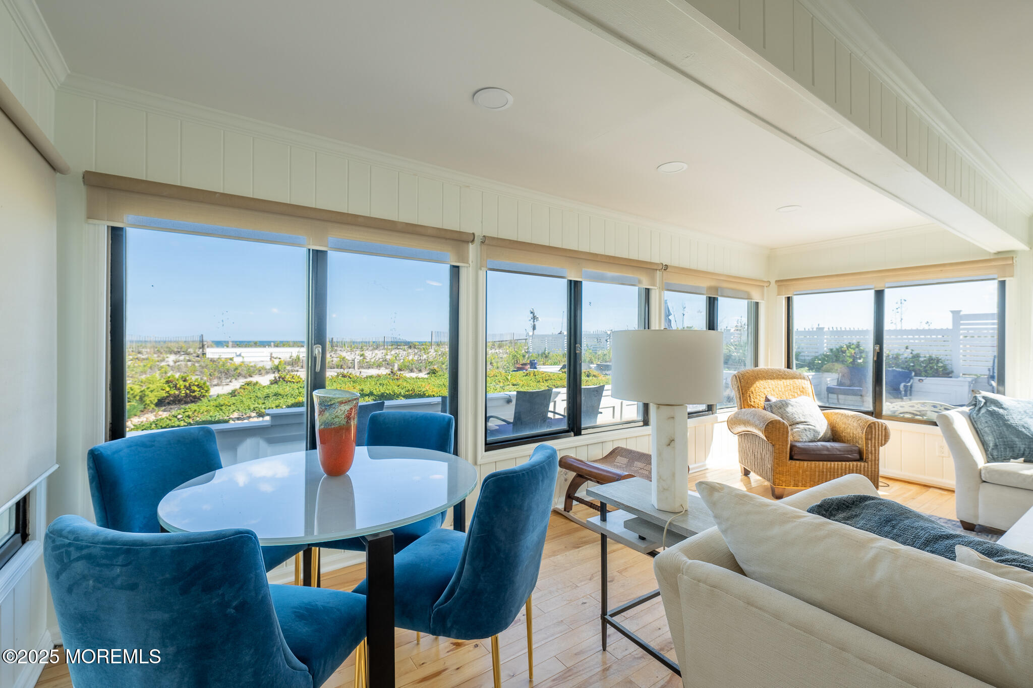 14 Falls Road Mantoloking, NJ 08738 - Photo 5 of 40 a dining room with furniture and a large window