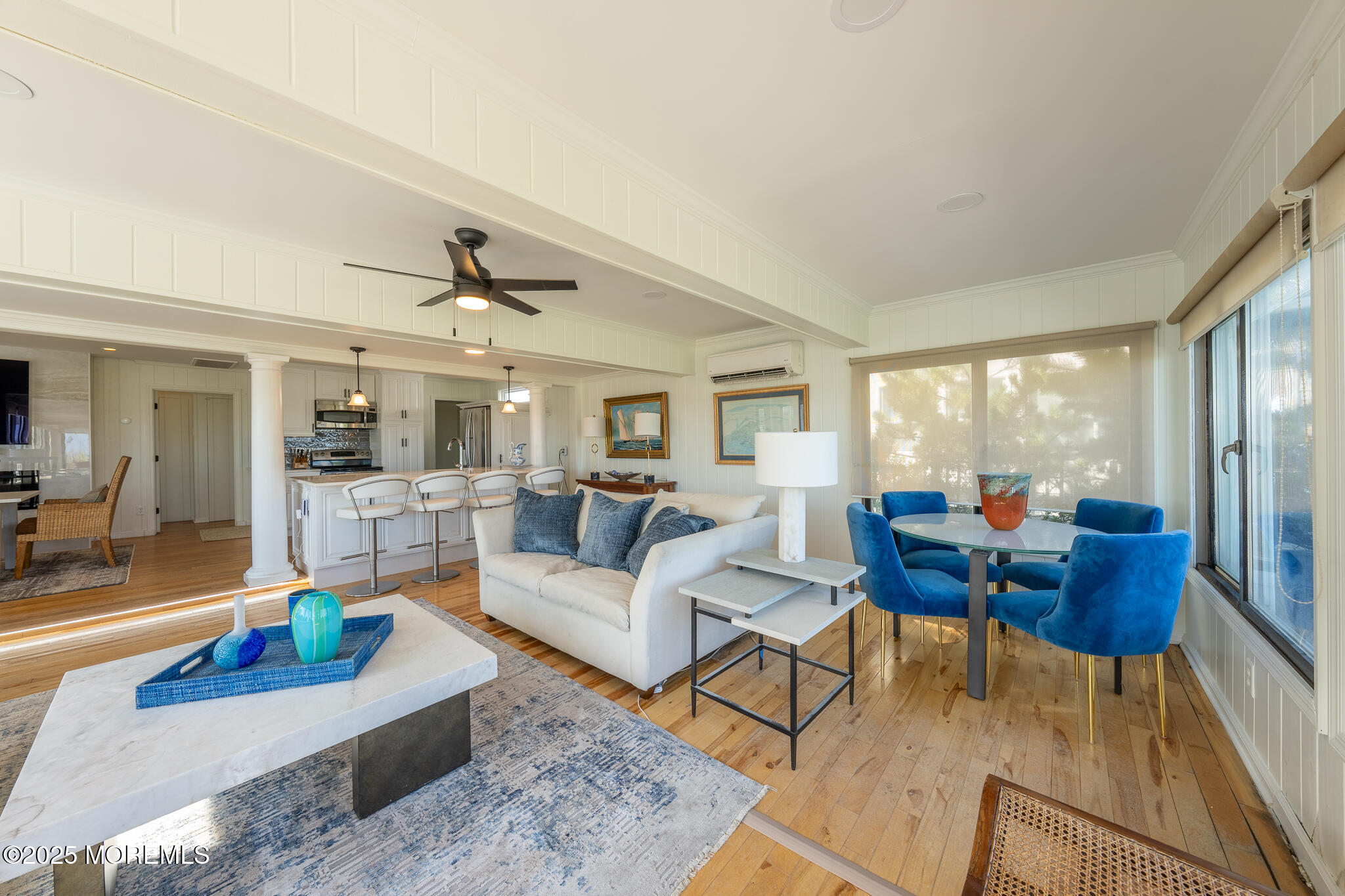 14 Falls Road Mantoloking, NJ 08738 - Photo 6 of 40 a living room with furniture and a large window