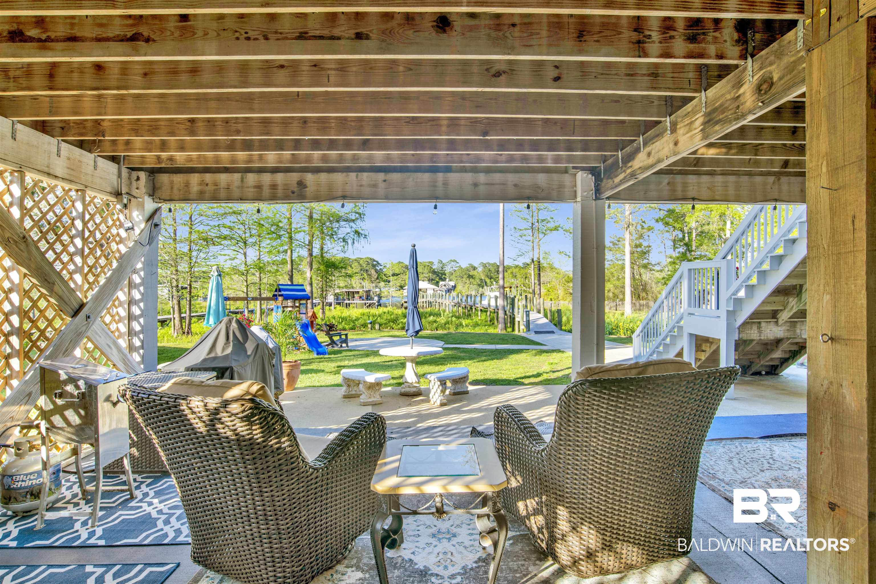 11463 Getchell Drive Theodore, AL 36582 - Photo 26 of 39 View of patio / terrace with a playground
