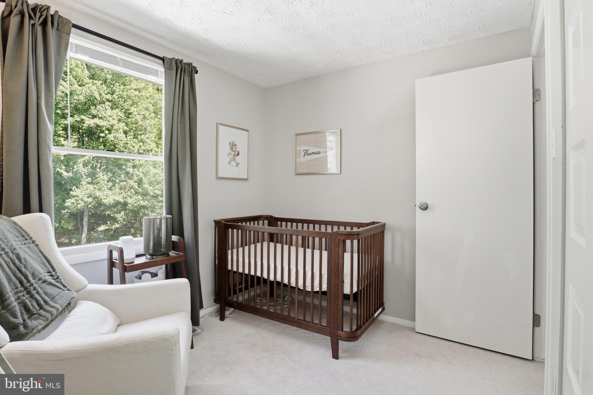 8033 Orange Plank Road Springfield, VA 22153 - Photo 11 of 26 Bedroom with green views and cozy carpet