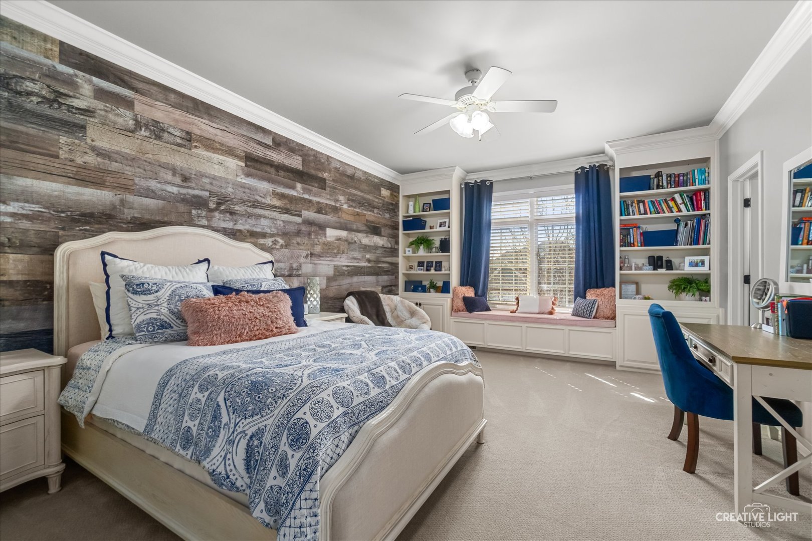 3680 Broadleaf Avenue Elgin, IL 60124 - Photo 32 of 69 a bedroom with a large bed and a chandelier