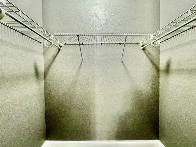 a view of a glass door