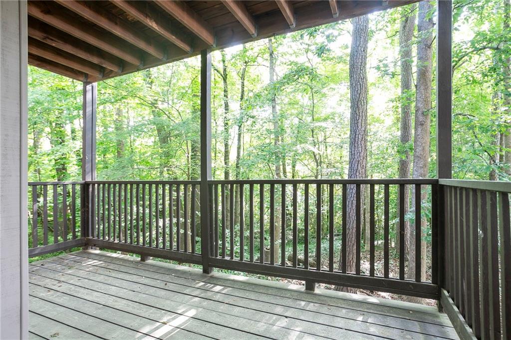 408 River Run Drive Sandy Springs, GA 30350 - Photo 23 of 34 a view of a wooden deck