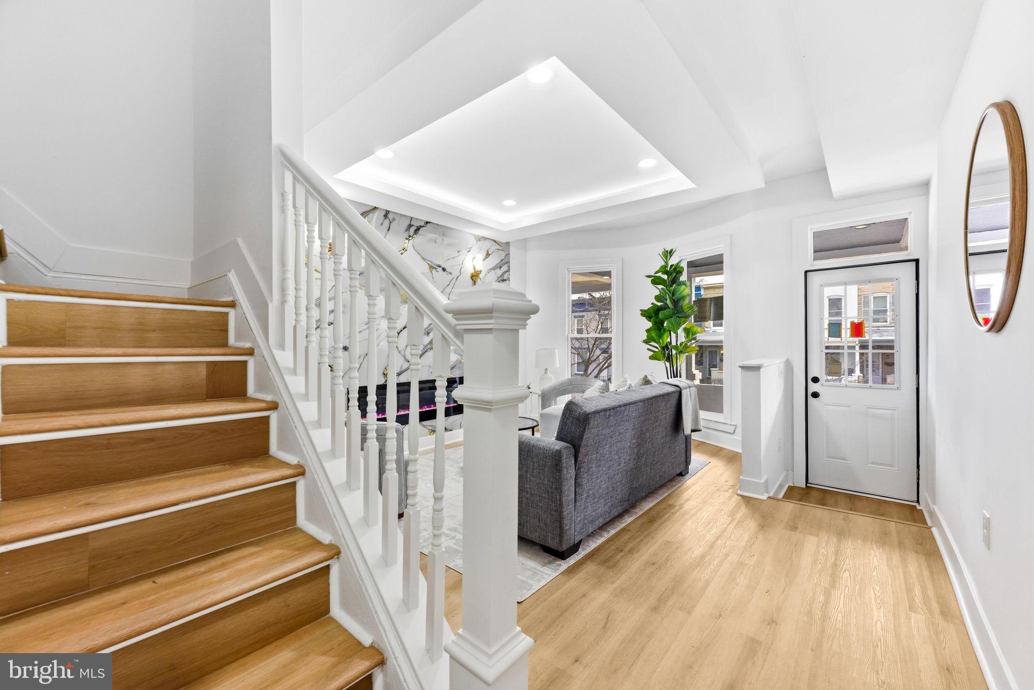 3618 Keswick Road Baltimore, MD 21211 - Photo 8 of 39 a view of entryway and hall with wooden floor