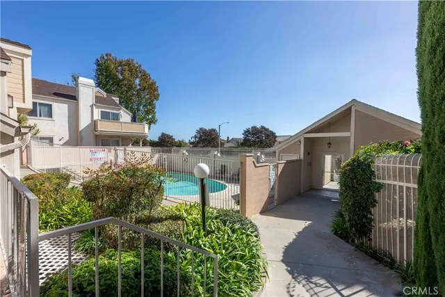 a house view with a garden space