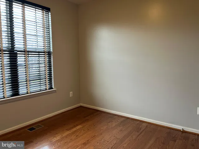 a view of a room with a window
