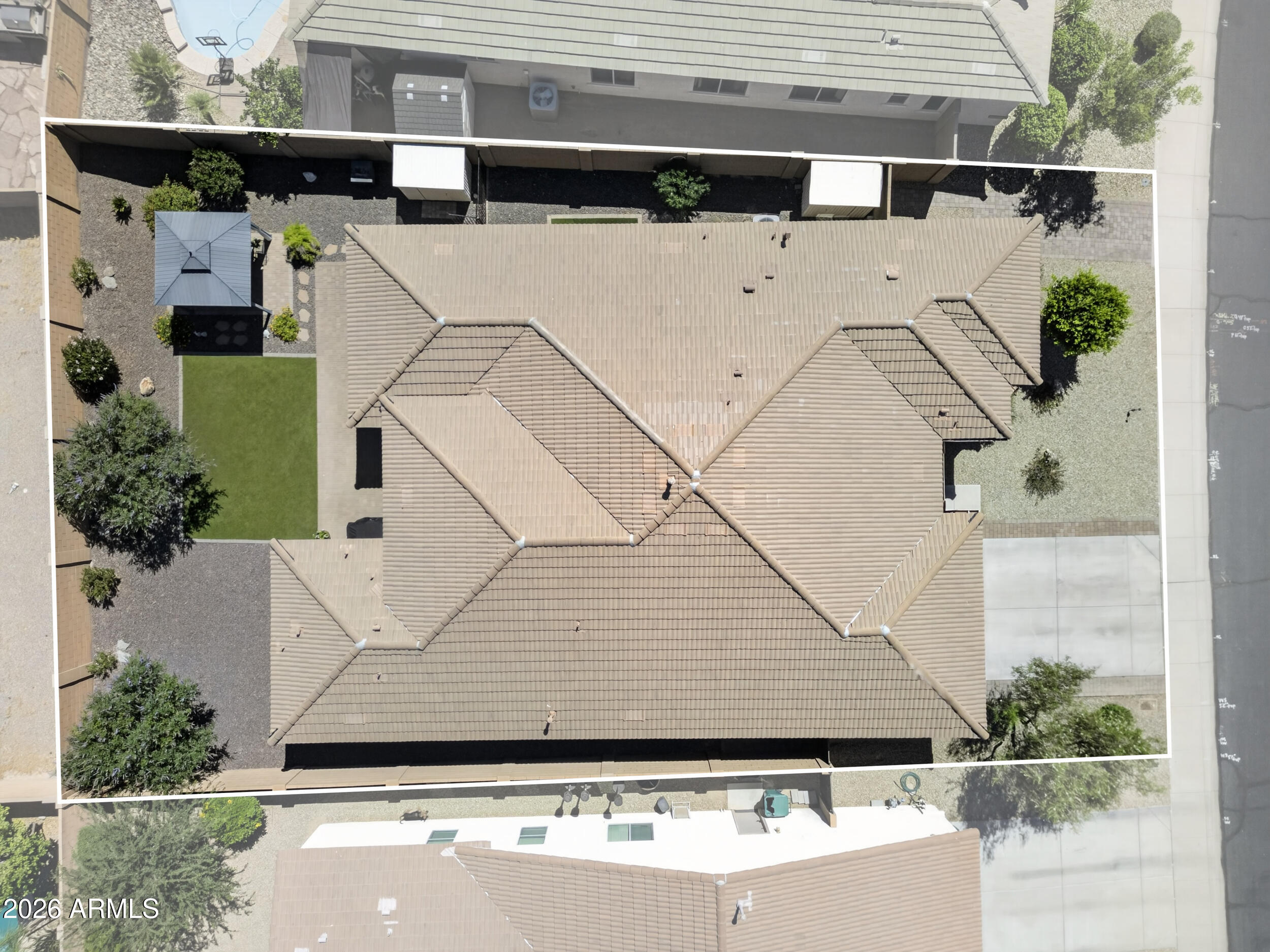18612 West Mountain View Road Waddell, AZ 85355 - Photo 59 of 71 an aerial view of a house with a yard