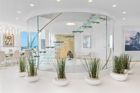 a view of living room and kitchen