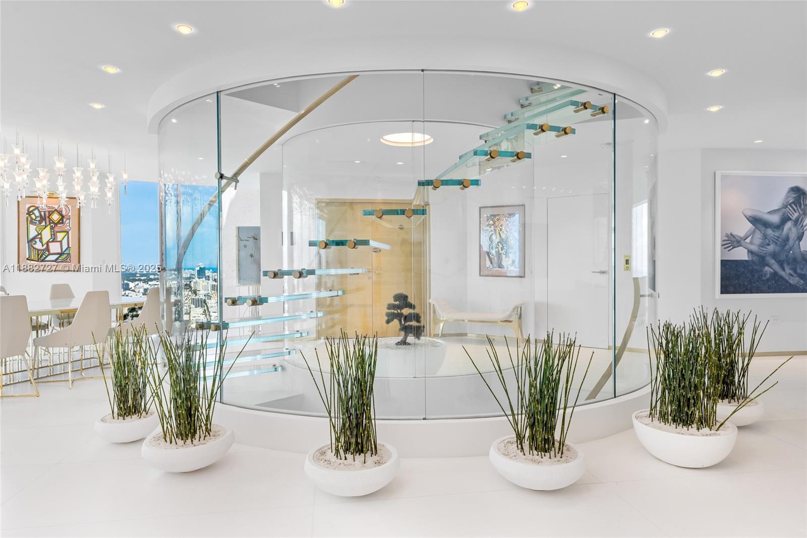 300 South Pointe Drive, Unit PH5 Miami Beach, FL 33139 - Photo 5 of 52 a view of living room and kitchen