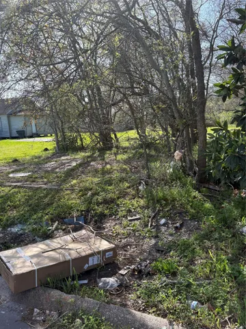 a view of yard and swimming pool