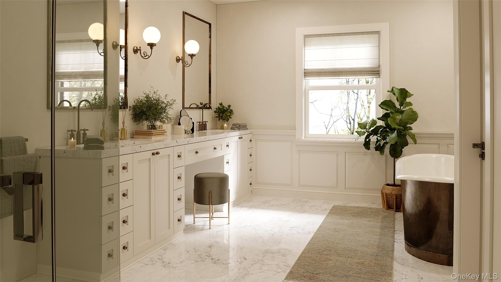 517 A Chappaqua Road Briarcliff Manor, NY 10510 - Photo 6 of 23 Primary Bathroom Virtually staged – may include optional selections
