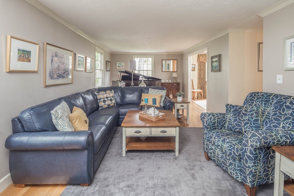 26 Howe Street Hingham, MA 02043 - Photo 14 of 30 a living room with furniture and a couch