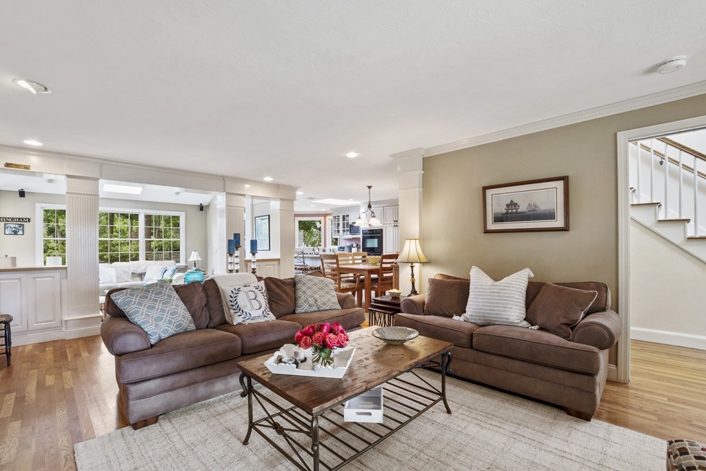 26 Howe Street Hingham, MA 02043 - Photo 9 of 30 a living room with furniture and a large window