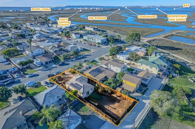 an aerial view of a city