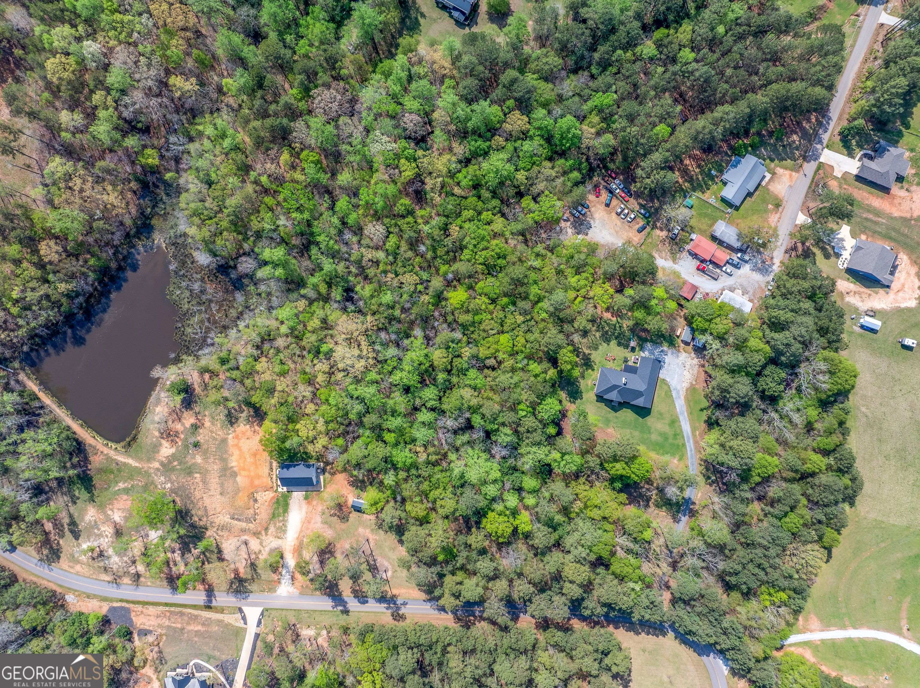 132 Melody Point Hartwell, GA 30643 - Photo 2 of 20 an aerial view of residential house with outdoor space and trees all around