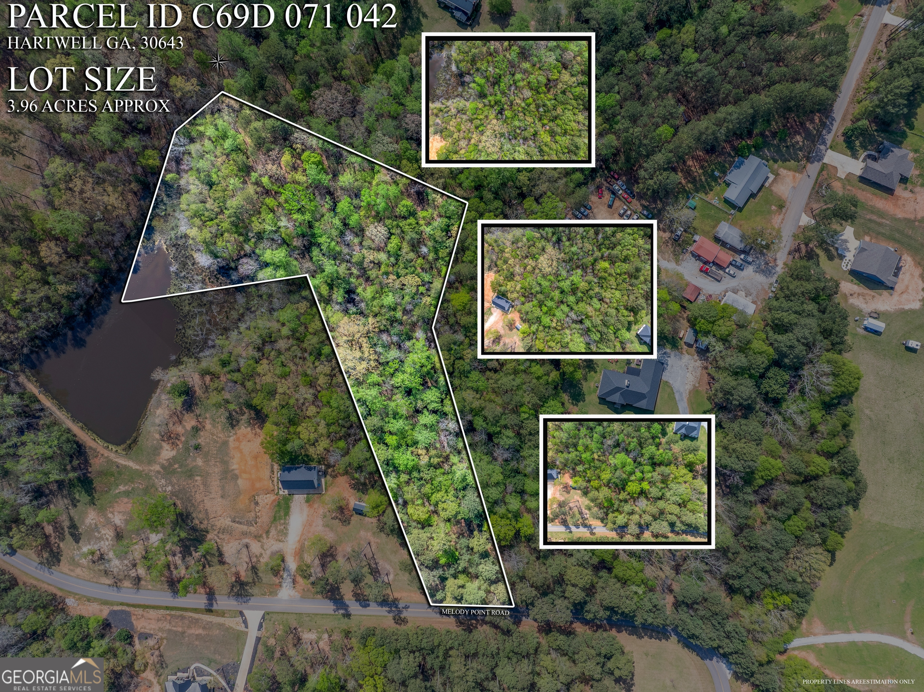 132 Melody Point Hartwell, GA 30643 - Photo 7 of 20 an aerial view of sign board and yard