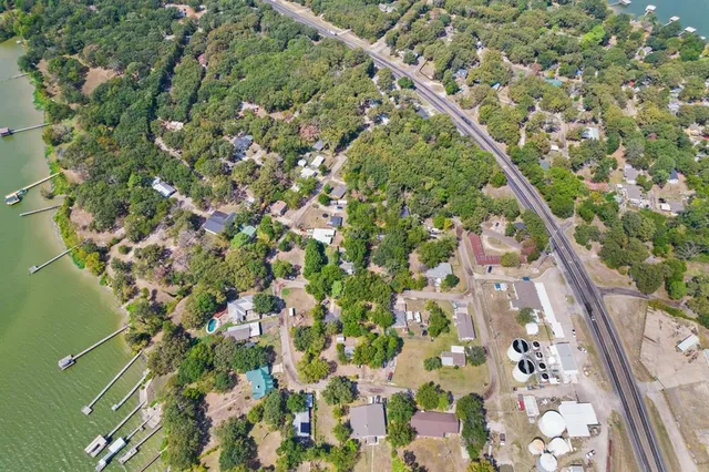 a view of a city with an ocean