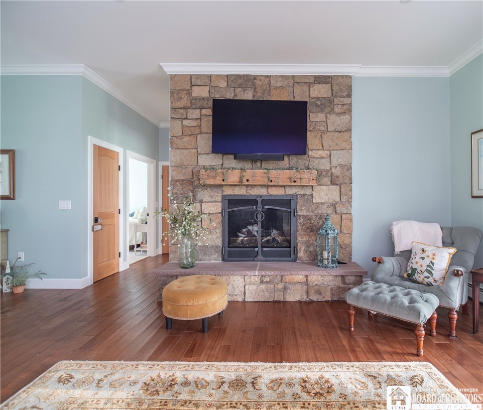 9709 Farel Road Pomfret, NY 14063 - Photo 22 of 49 STONE GAS FIREPLACE IN LIVING ROOM