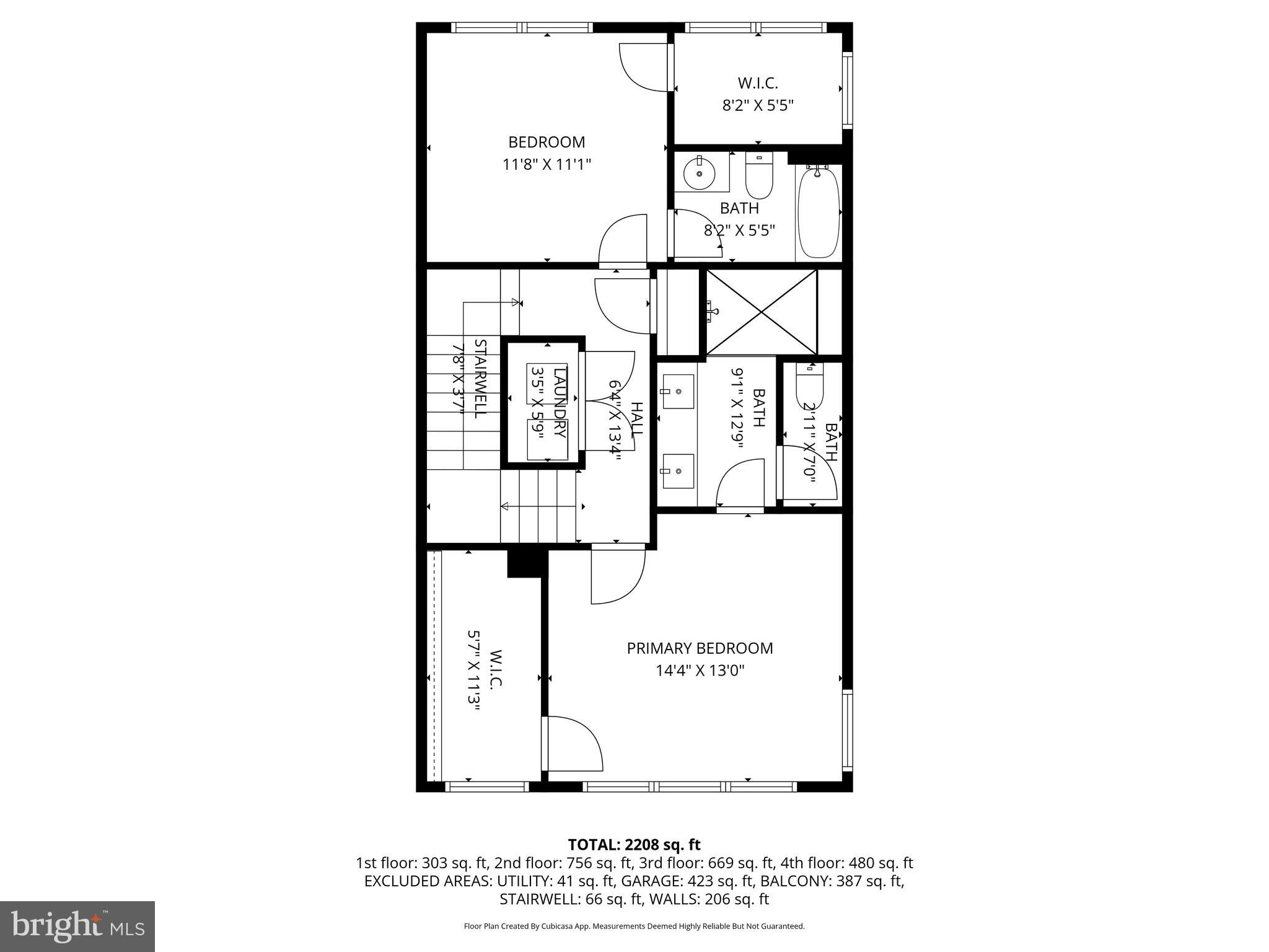 1650 Bandit Loop Reston, VA 20190 - Photo 36 of 37 Upper level floor plan