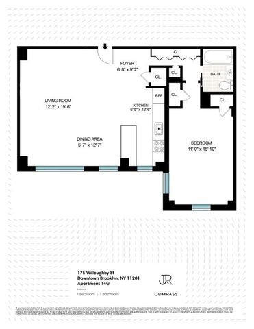 $635,000 | 175 Willoughby Street, Unit 14G | Downtown Brooklyn