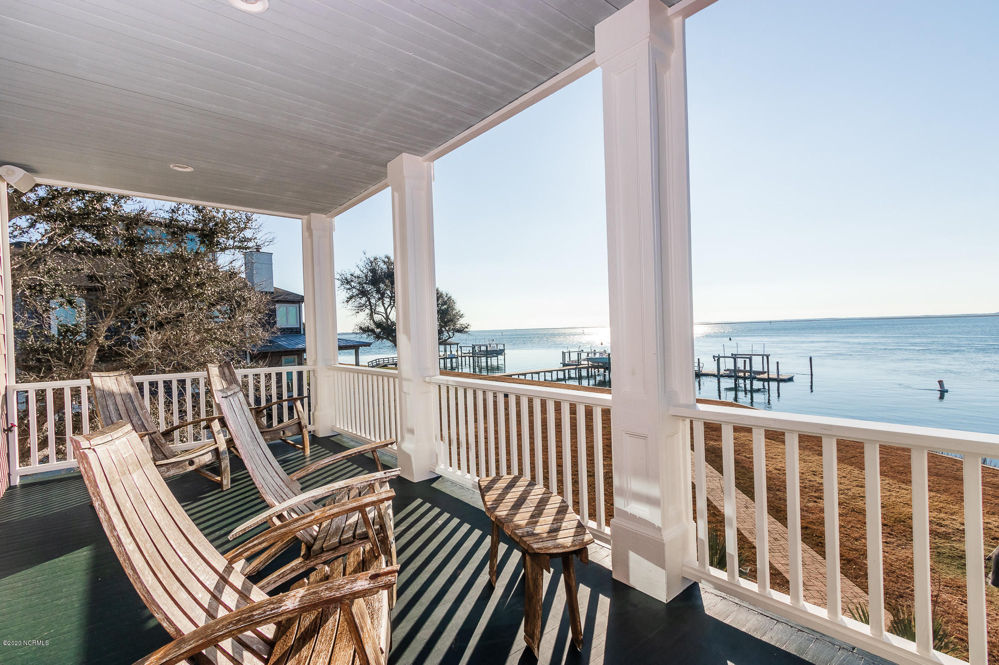 2680 Lennoxville Road Beaufort, NC 28516 - Photo 13 of 61 Covered porch w/ views