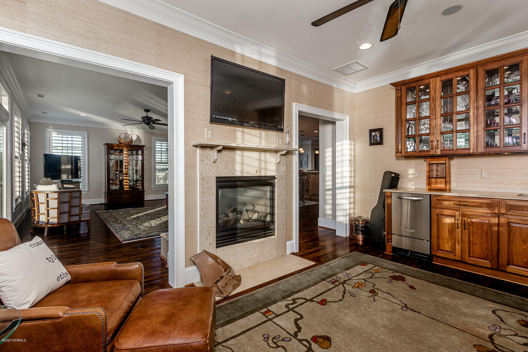 2680 Lennoxville Road Beaufort, NC 28516 - Photo 20 of 61 Cozy den with fireplace
