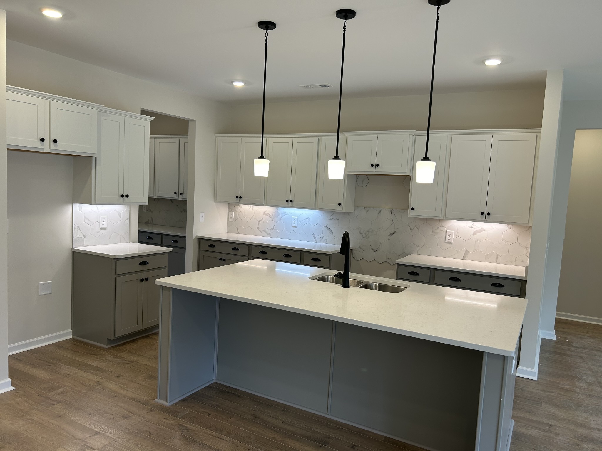 7136 Pepper Tree Circle Fairview, TN 37062 - Photo 7 of 29 a kitchen with a sink a stove and a wooden floor