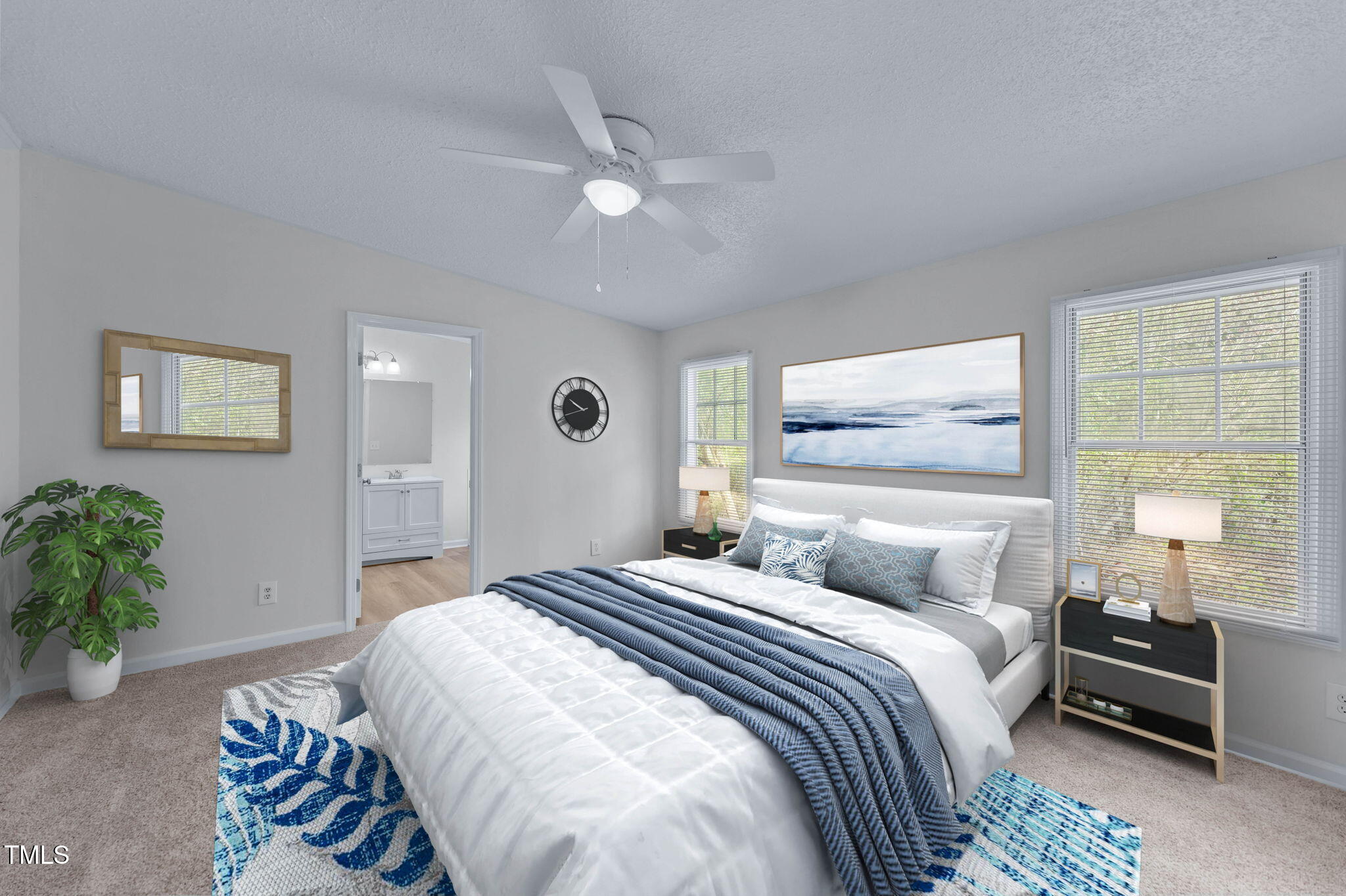 927 Stanley Chapel Church Road Mount Olive, NC 28365 - Photo 21 of 34 a bedroom with a bed and a chandelier