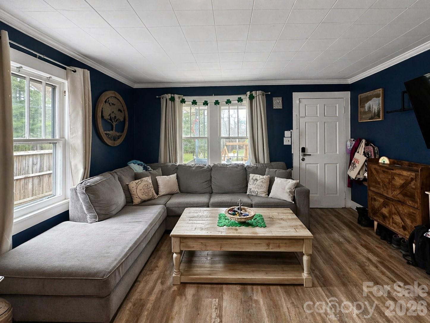 104 Old Fort Road Fairview, NC 28730 - Photo 5 of 17 a living room with furniture and a large window