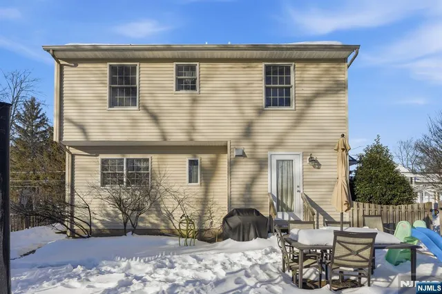 a front view of a house with patio