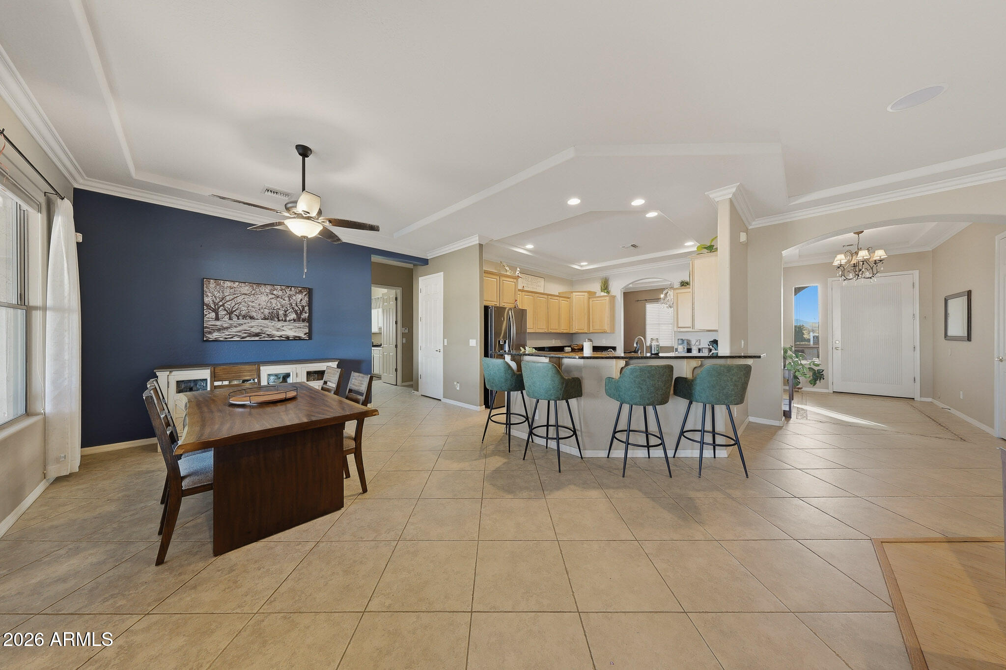 23024 West Sierra Ridge Way Wittmann, AZ 85361 - Photo 27 of 99 a view of a dining area with furniture